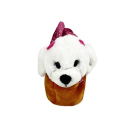 Imagem de Pelúcia Cachorro Branco na Bolsinha P - Disney