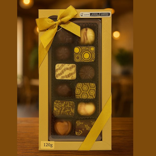 Caixa Delicia de chocolates decorados