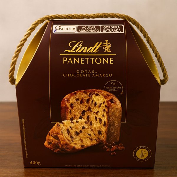 Panettone Gotas de Chocolate Amargo Lindt 400gr