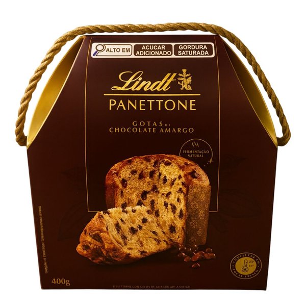 Panettone Gotas de Chocolate Amargo Lindt 400gr