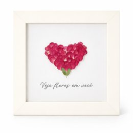 Imagem de Quadro Vejo Flores em Você