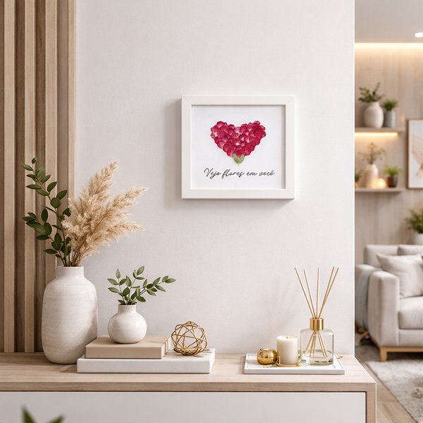 Quadro Vejo Flores em Você