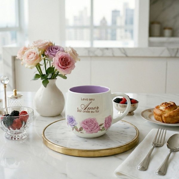 Caneca Maggie Levo Seu Amor 400ml - Mãe Encanto