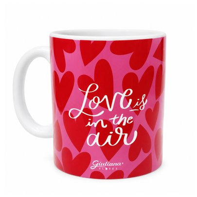 Caneca Love is in the Air - Coleção Giuliana Flores