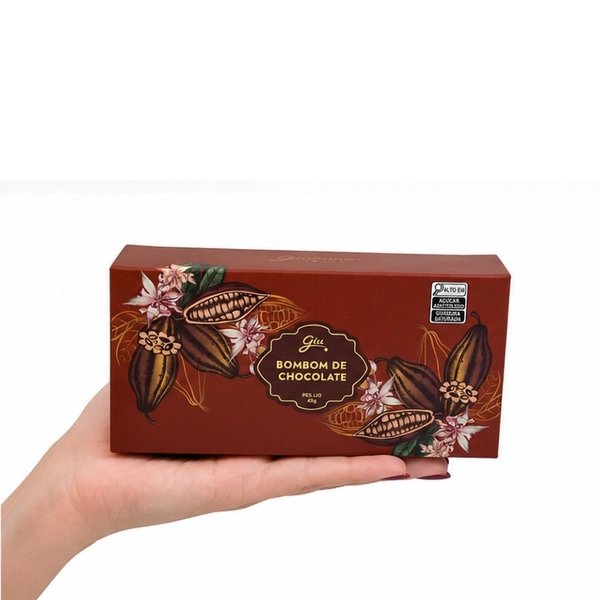 Caixa de Bombom de Chocolate - Giuliana Flores - 3 und