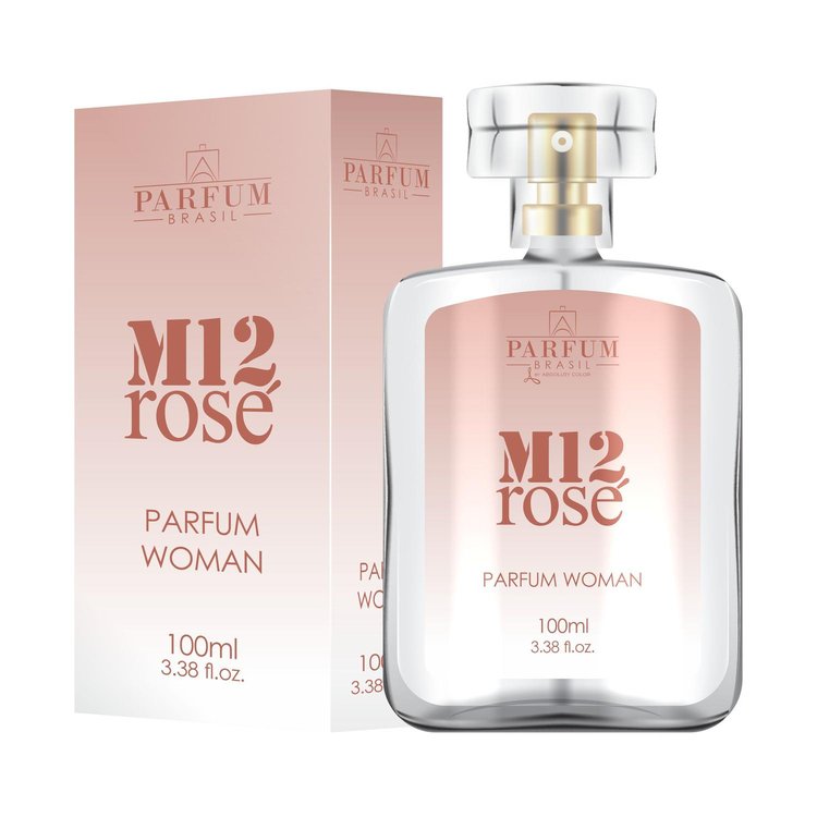 Perfume Feminino M12 Rosé Parfum Brasil 100ml