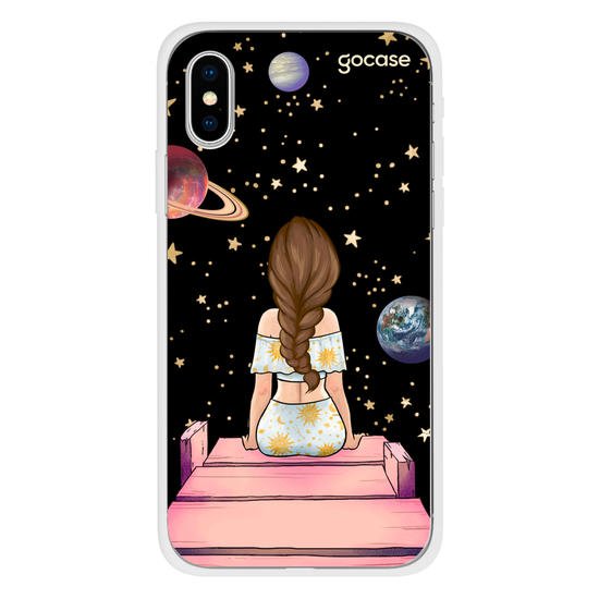Capa Gocase iPhone X/XS - Garota Universo | Giuliana Flores