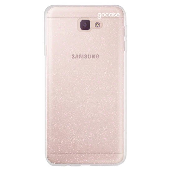 Capa Gocase Glitter Rose Samsung Galaxy J7 Prime / J7 Prime 2 - Clear Logo  White | Giuliana Flores