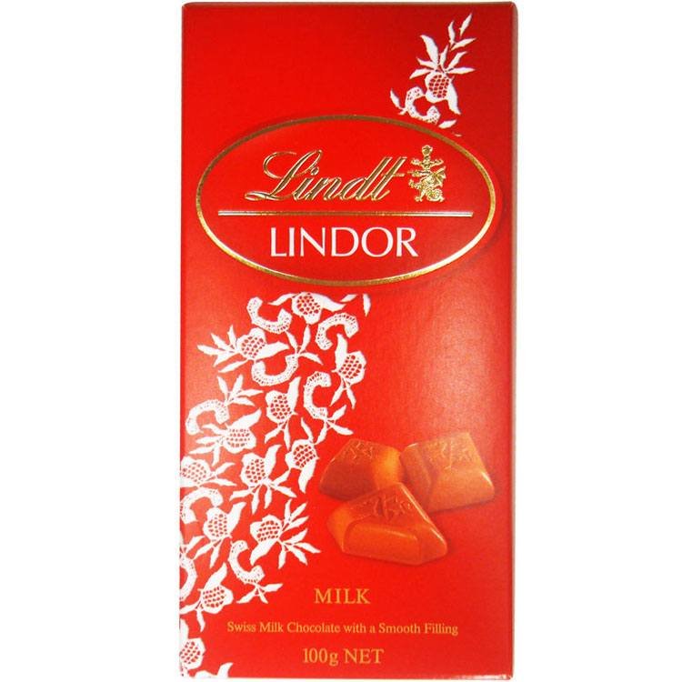 Tablete de Chocolate Lindor Milk Lindt 100g