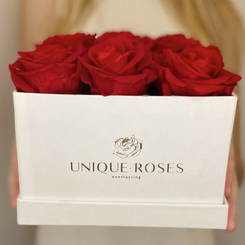 CLASSIC- Rosas Vermelhas/ Caixa Bright White