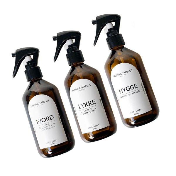 Kit 3 Aromatizadores de Ambiente de Bambu, Capim-limão e Limão Siciliano com Bergamota e Lavanda