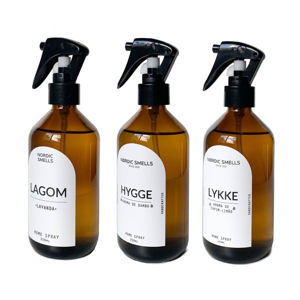Kit  3 Aromatizadores de Ambiente de Bambu, Capim-limão e Lavanda