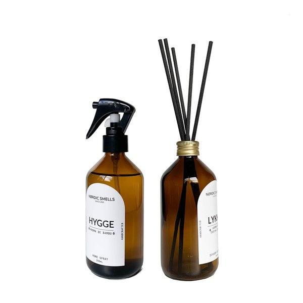 Kit Combo Aromatizador de Ambiente de Bambu e Difusor de Ambiente de Capim-limão