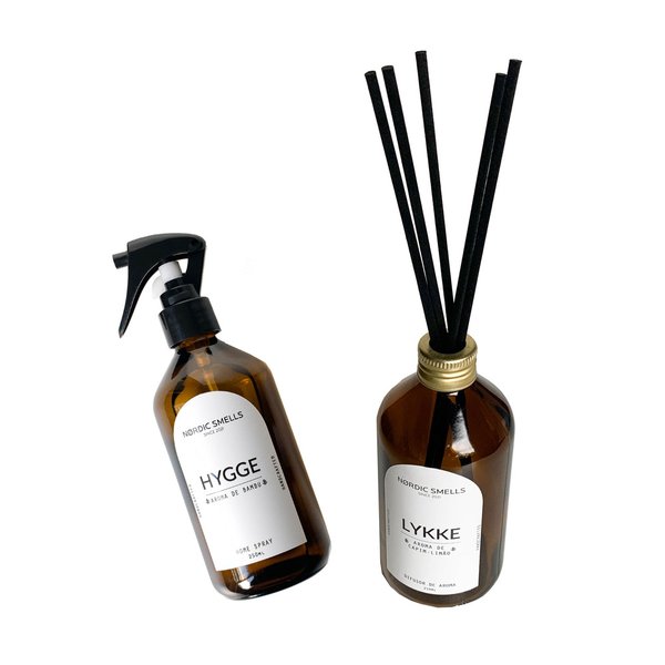 Kit Combo Aromatizador de Ambiente de Bambu e Difusor de Ambiente de Capim-limão