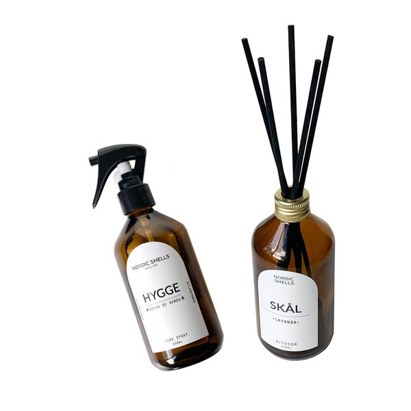 Kit Combo Aromatizador de Ambiente de Bambu e Difusor de Ambiente de Lavanda