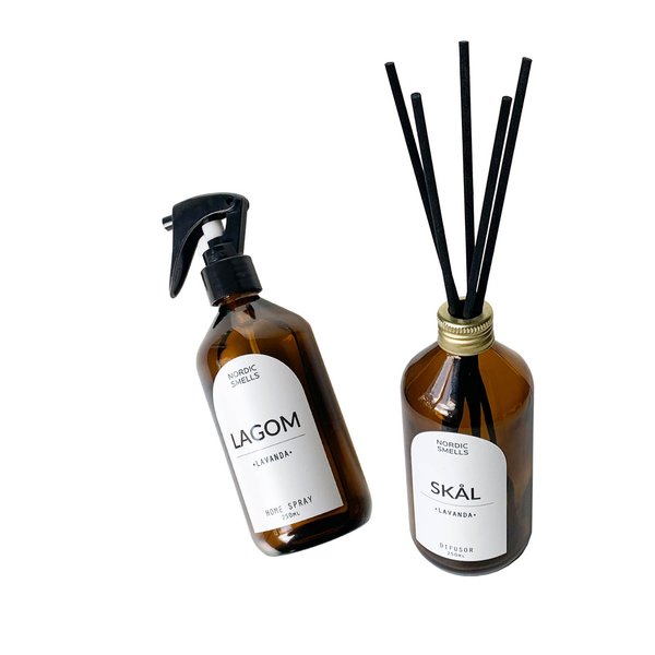 Kit Combo Aromatizador e Difusor de Ambiente de Lavanda