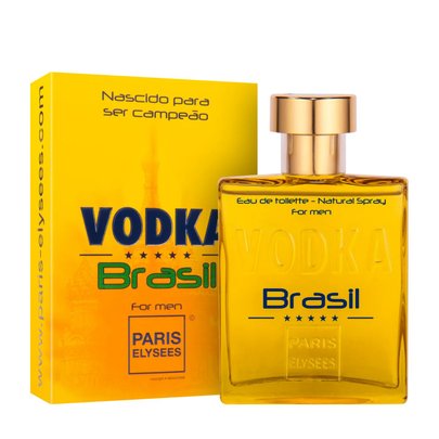 Vodka Brasil Yellow Paris Elysees Eau de Toilette - 100ml
