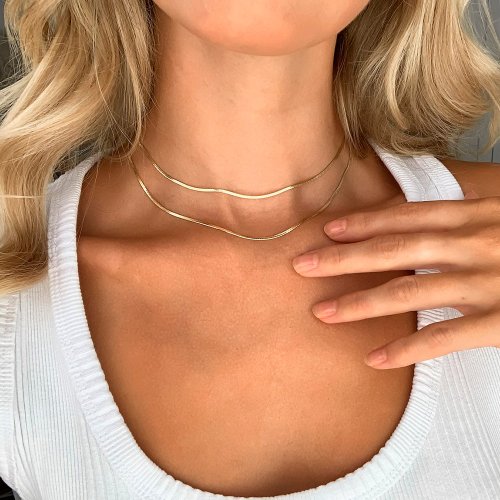 Colar Choker Malha Italiana