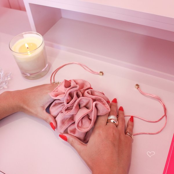 PORTA-JOIAS BOLSINHA SUEDE ROSE PIUKA