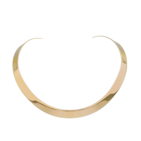 GARGANTILHA KIRA FOLHEADA A OURO 18K PIUKA