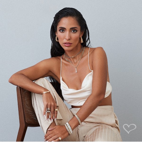 COLAR JADE AMÉM ZIRCÔNIAS FOLHEADO A OURO 18K