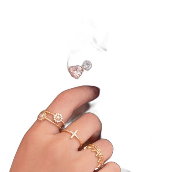 Conjunto Colar e Brinco Coração Zircônia Folheada a Ouro 18K