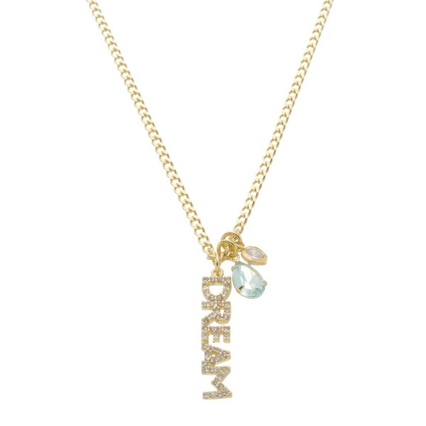 COLAR DREAM PRINCESS ZIRCÔNIA ACQUA FOLHEADO A OURO 18K