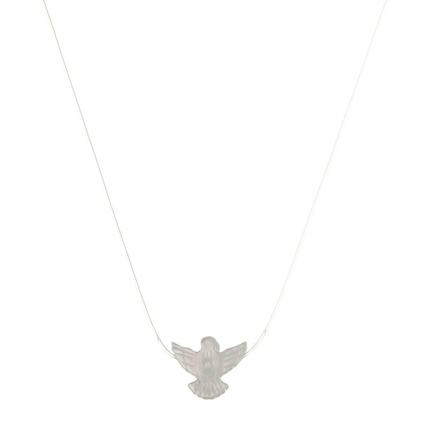 CHOKER FIO DE NYLON ESPIRITO SANTO MADREPÉROLA FOLHEADO A OURO 18K