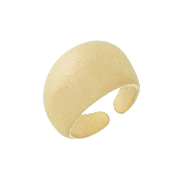 Anel Ajustável Yasmin Acetinado Folheada a Ouro 18K