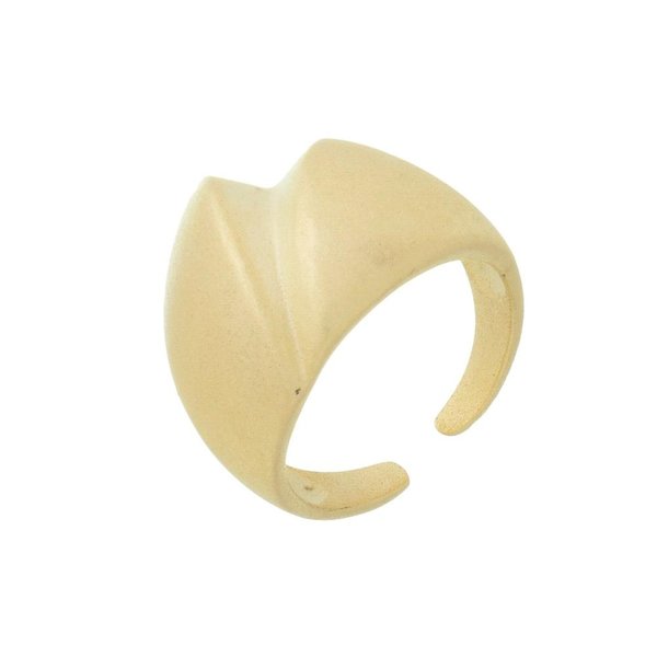 Anel Ajustável Mariana Acetinado Folheado A Ouro 18K