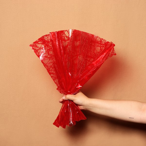 Papel de Fibra Vermelho Personalize 70x65cm 1 Unid