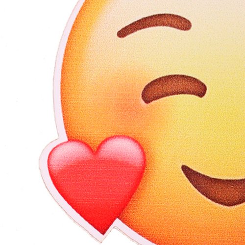 Placa de PVC Emoji Coração Personalize