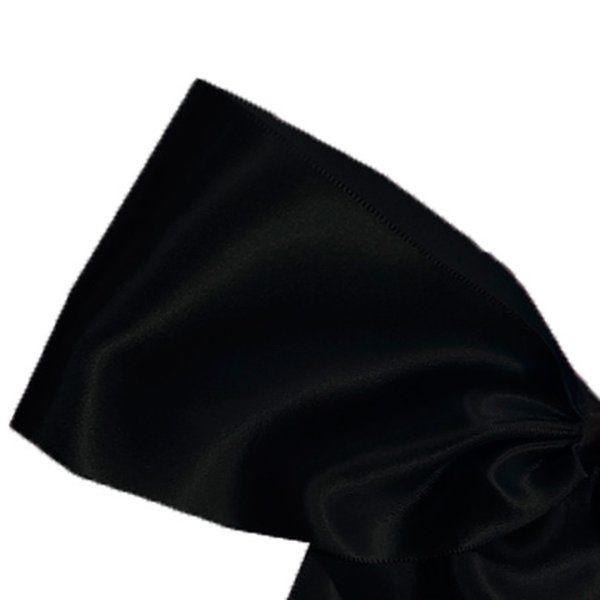 Laço de Cetim Preto Personalize 1 Unid
