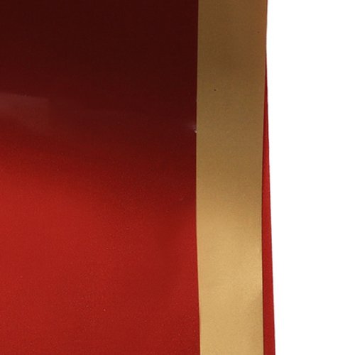 Papel Dupla Face Dourado/Vermelho Personalize 68x80cm 1 Unid