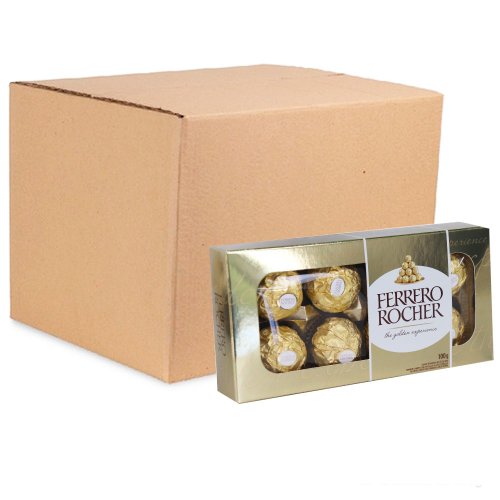 Caixa 20 unidades Ferrero Rocher 100G (A15x L10 x P10)cm