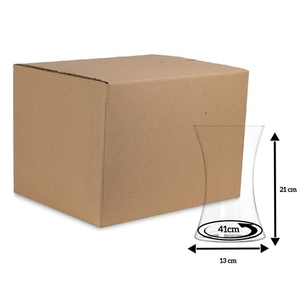 Caixa com 24 Unidades Vaso Espiral Pequeno (A21x L41 x P13) cm