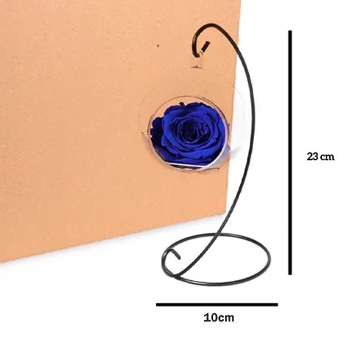Caixa com  12 unidades Pêndulo de rosa encantada Azul(A23x L10 x P10)cm