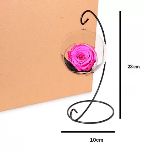 Caixa com 12 unidades Pêndulo de rosa encantada Pink(A23x L10 x P10)cm