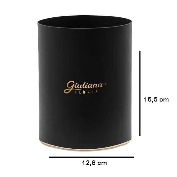 Caixa com  25 unidades Tubo Preto c/logo (A16,5x L12,8 x P12,8)cm