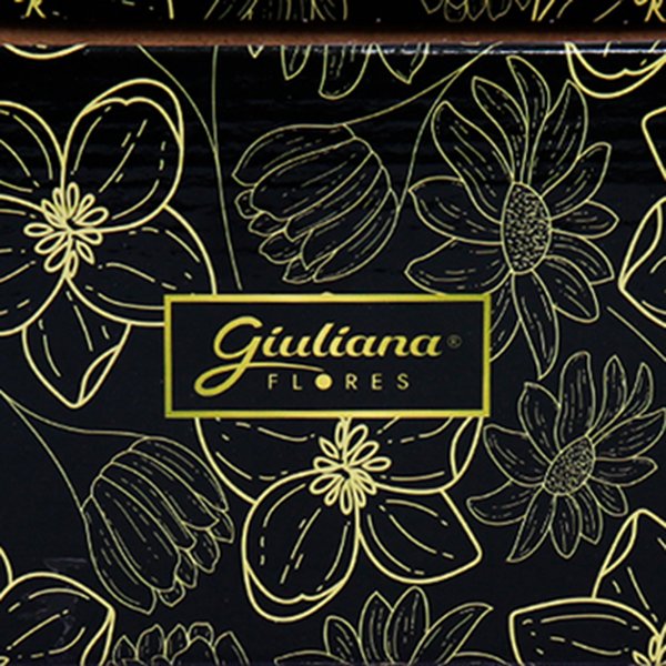 Caixa com 6 Unidades Cachepot Preto Personalizado (A12x L25 x P12,8)cm