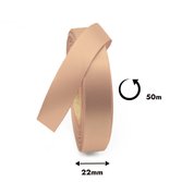 Fita de Cetim Chocolate Face Simples 50mx22mm Nº64