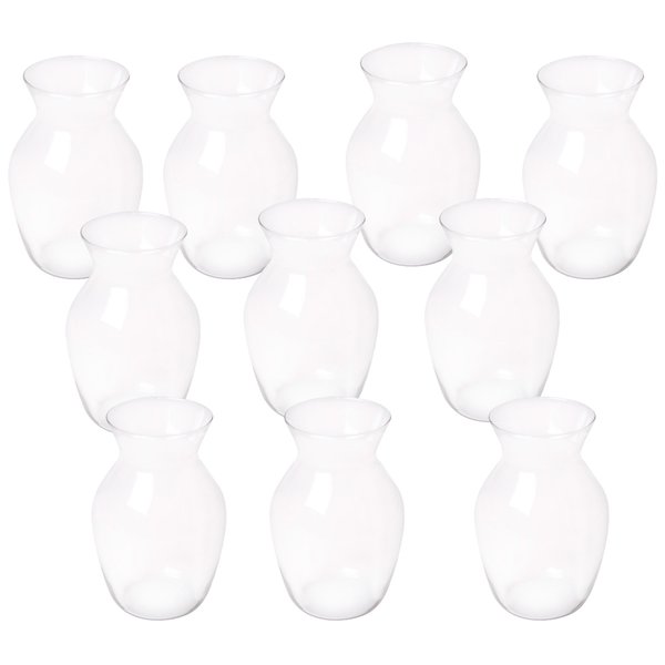 Caixa com  24 unidades Vaso de Vidro Poema (A18x L34 P8) cm