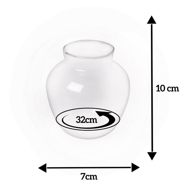 Caixa com 60 Unidades Vaso Pêra Pequeno (A10X L32X P7) cm