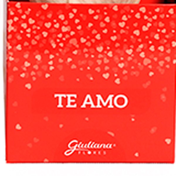 Rosa Encantada Branca na Caixa Te Amo VM