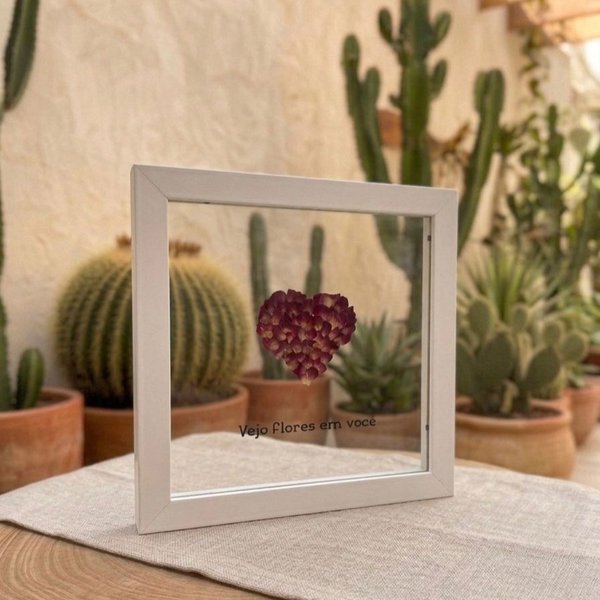 Quadro Vejo Flores em Você 