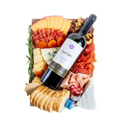 Imagem de Tábua de Queijo e Vinho com Frios no Box