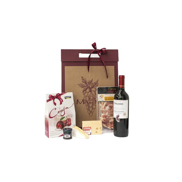 Kit Vinho Chocolate e Frios