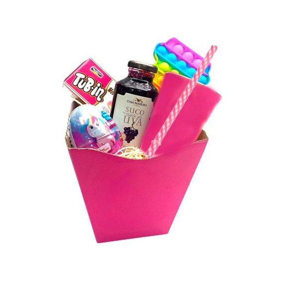 Cesta Infantil Colorida Unicornio