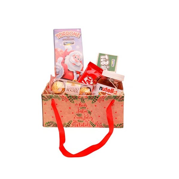 Cesta de Natal Amor Por Chocolates