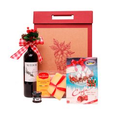 Imagem de Kit Cesta de Natal Queijo, Vinho, Frios e Chocolate 